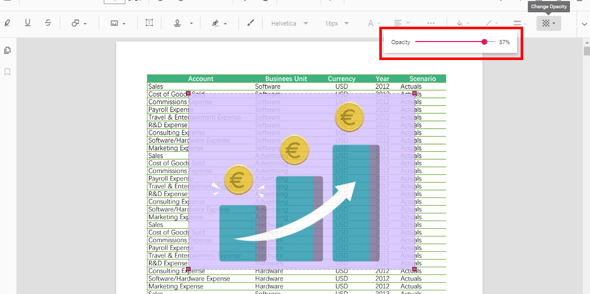 Personalizza l'immagine