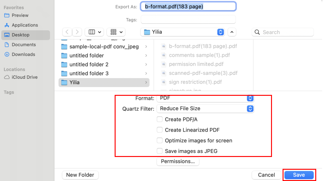 Reduce PDF Size with Preview