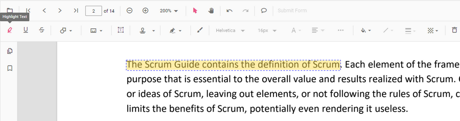 Highlight PDF Text Online