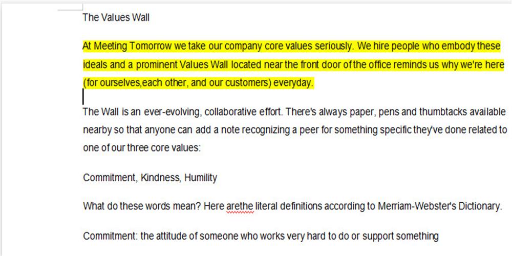 Get Highlighted Text in Word