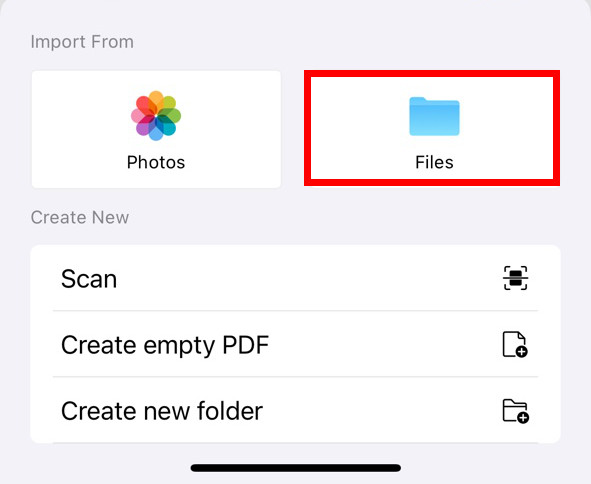 Import PDF Forms to PDFgear on iPhone