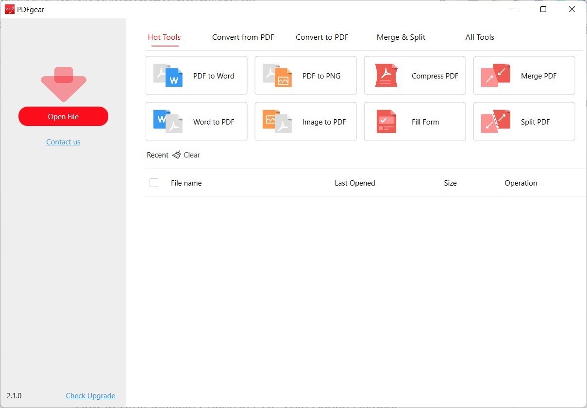 Open a Scanned PDF in PDFgear