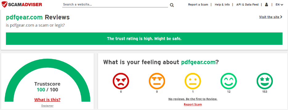 PDFgear Scam Report