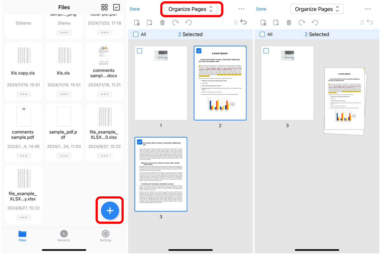 Rearrange the PDF Pages on Mobile with PDFgear