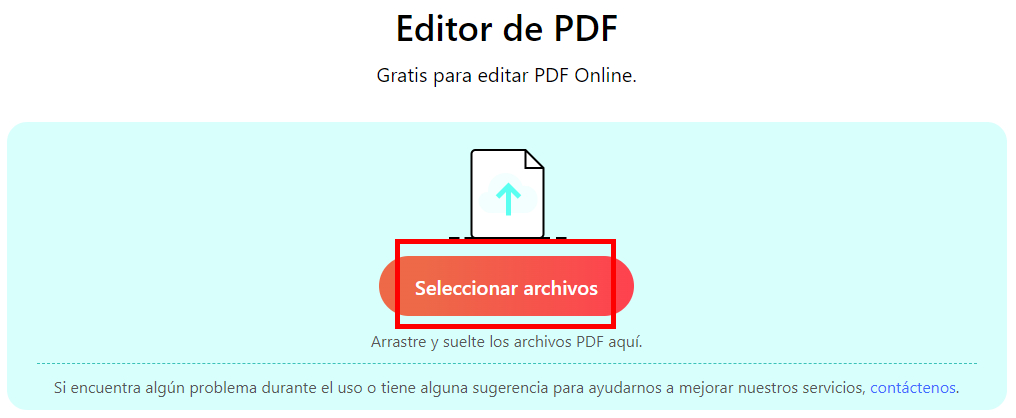 Sube un PDF en Línea