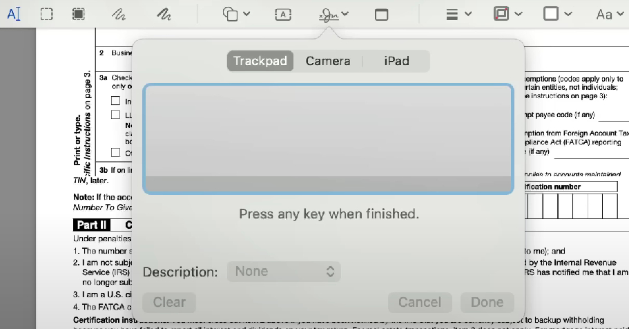Three Options to Create a Signature in Preview