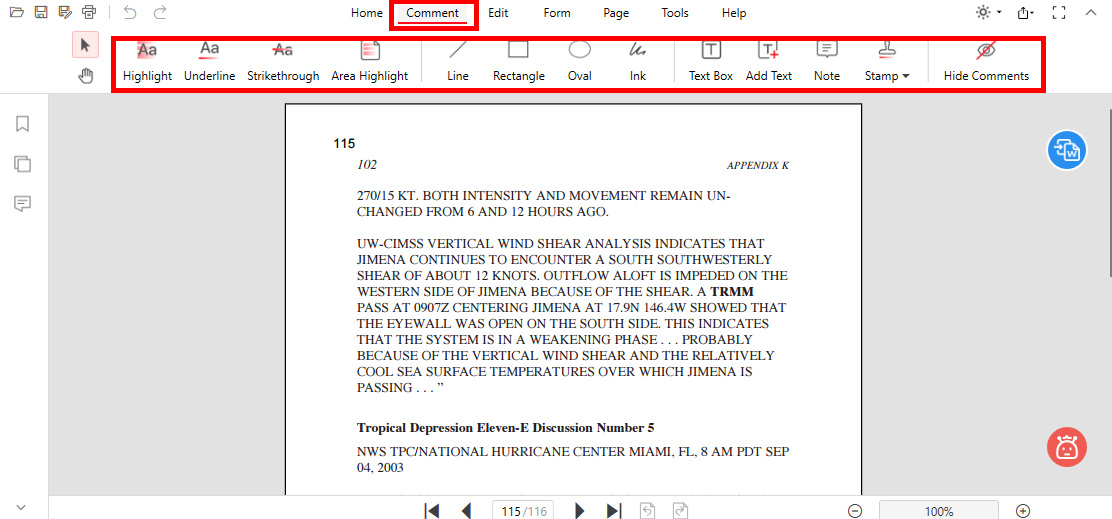 Go to Annotate Toolbox