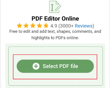 Open a PDF with PDFgear Online Signer