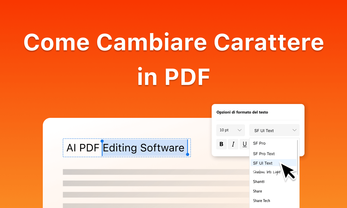 Come cambiare i caratteri in PDF