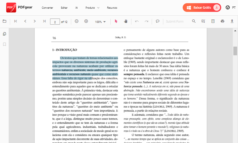 Editar PDF online grátis com PDFgear