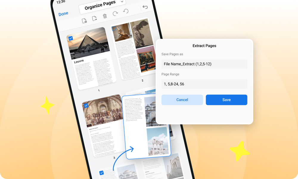 Flexible PDF Page Organizer