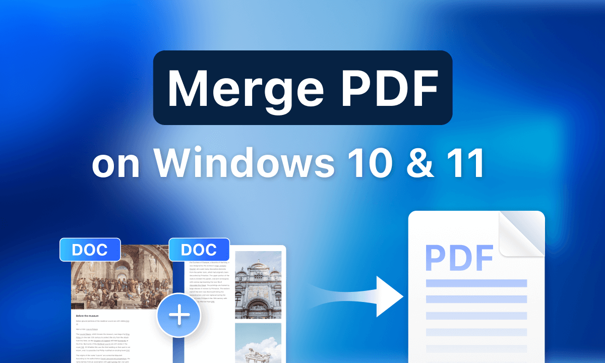 How to Merge PDF Files in Windows 10 and Windows 11 for Free