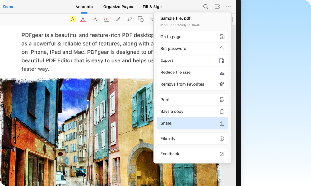 Free PDF Eidtor for iPhone